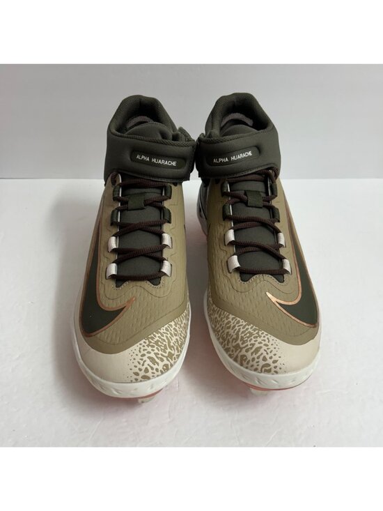 NEW Nike Alpha Huarache Elite 4 Mid RBI Baseball Cleats FZ7344-200 Size 12 Khaki main image 5